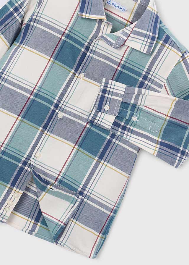 Camicia manica lunga quadri bambino Mayoral
