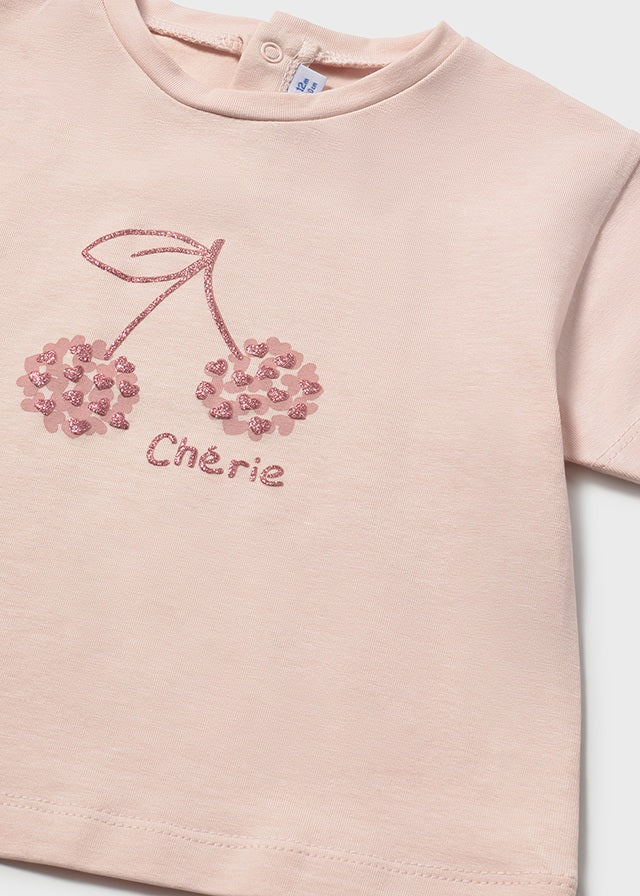 T-shirt cherry baby girl Mayoral