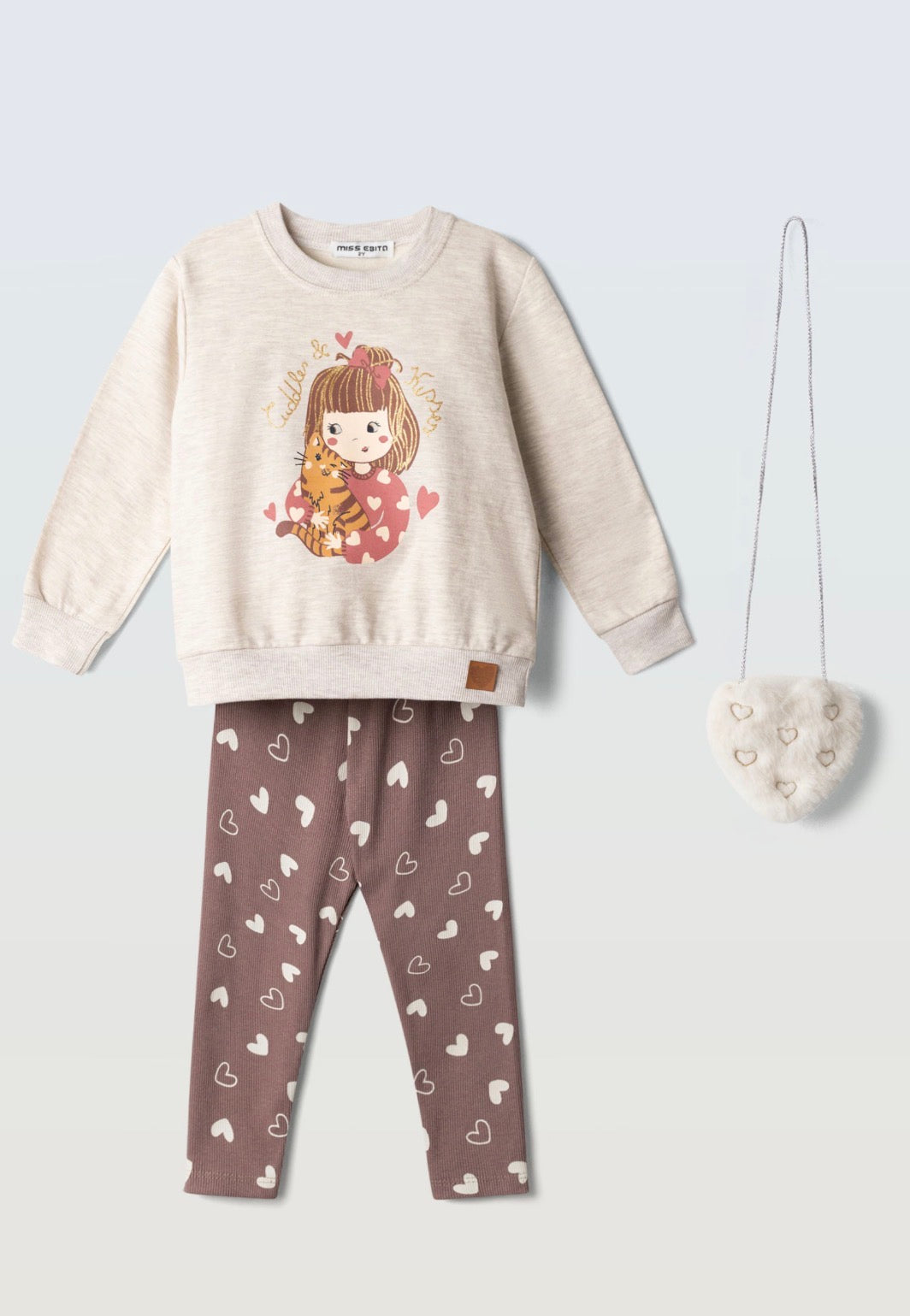 Completo con leggings e borsa bambina Ebita