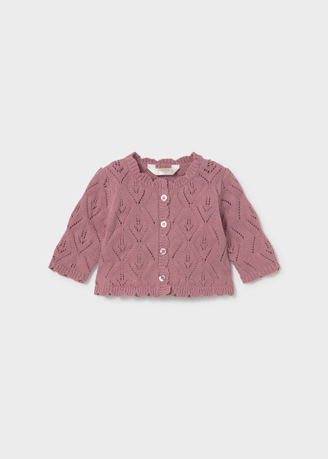 Completo tre pezzi in tricot neonata Mayoral