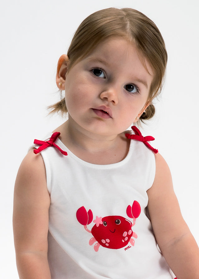Completo due pezzi con short stampato baby girl Mayoral