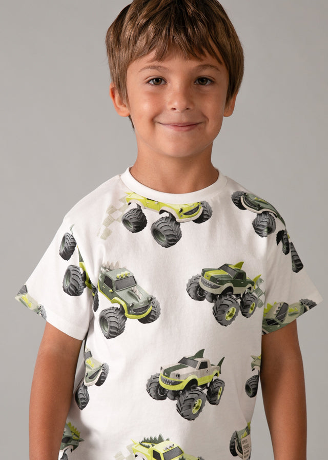 T-shirt con stampa car bambino Mayoral