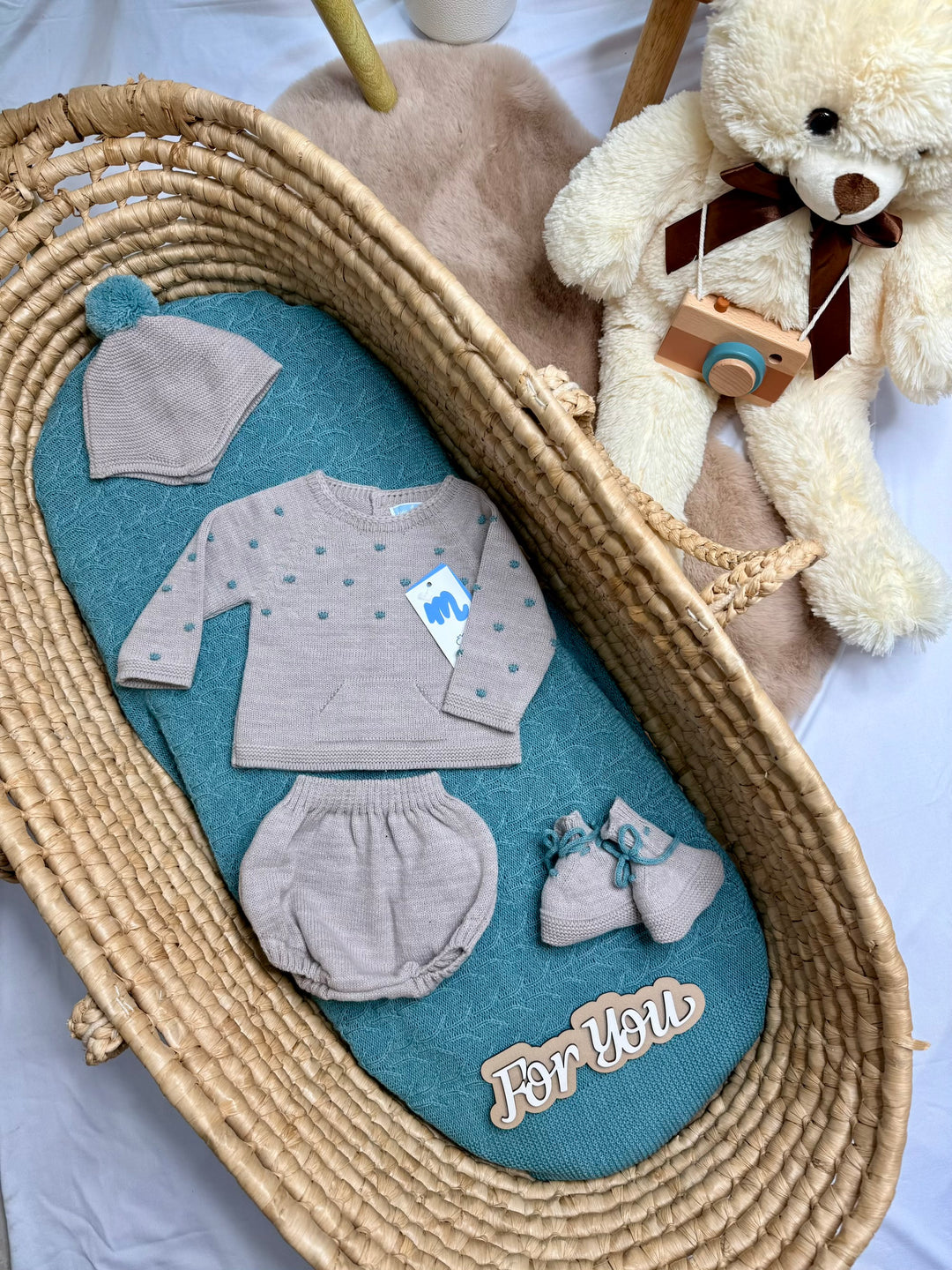 Completo con culotte e scarpine&amp;nbsp; neonato Mac Illusion