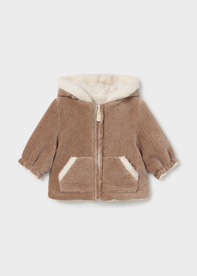 Cappotto reversibile con pelliccia neonato Mayoral