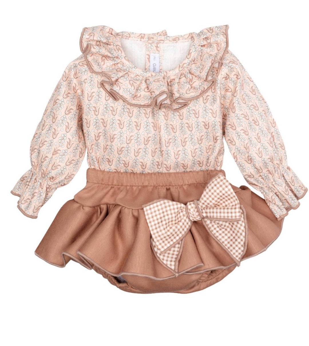 Completo con camicia e culotte neonata Calamaro