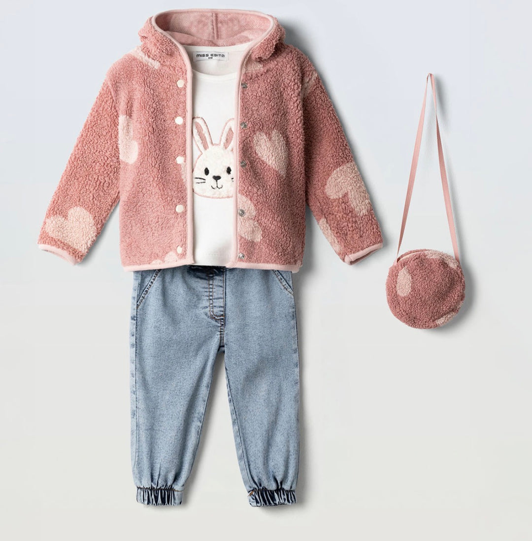 Completo 4 pezzi baby femmina Ebita
