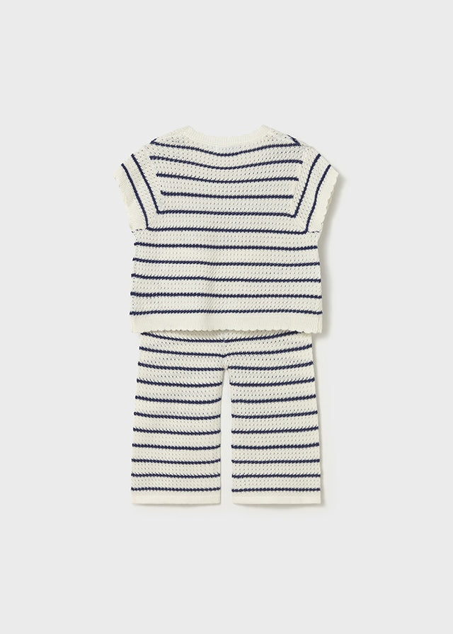 Completo crochet cuori baby girl Mayoral