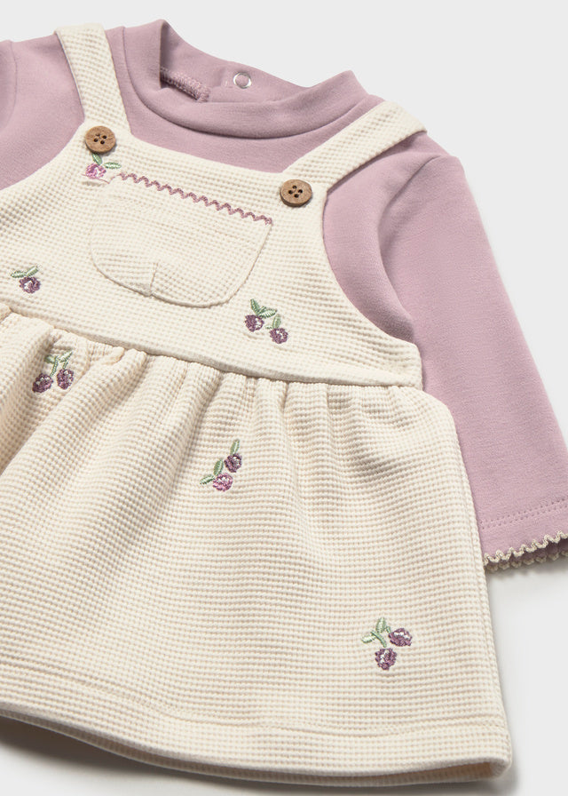 Vestito con finta salopette neonata Mayoral