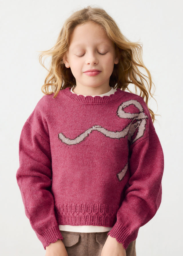Maglione con fiocco bambina Mayoral