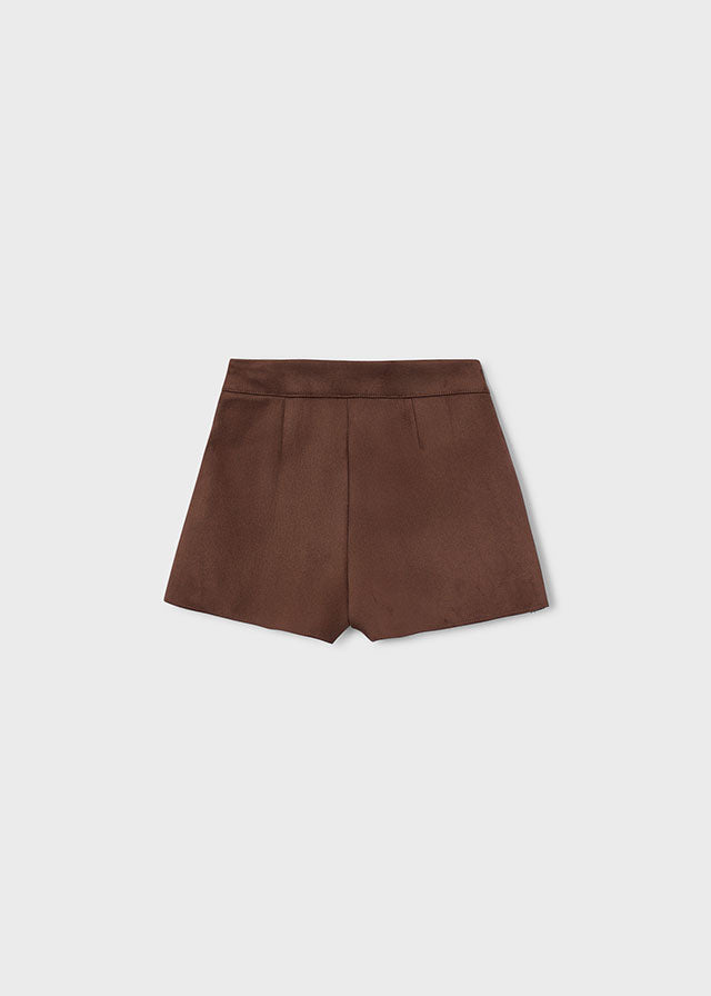 Pantaloncino corto scamosciato bambina Mayoral