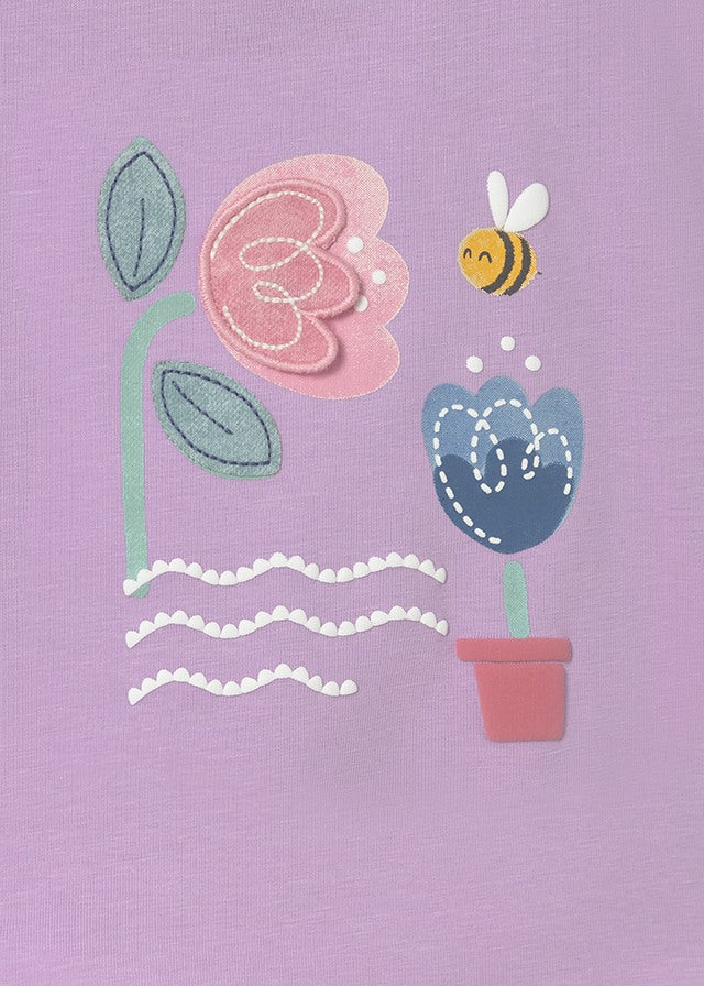 T-shirt con stampa ape baby girl Mayoral
