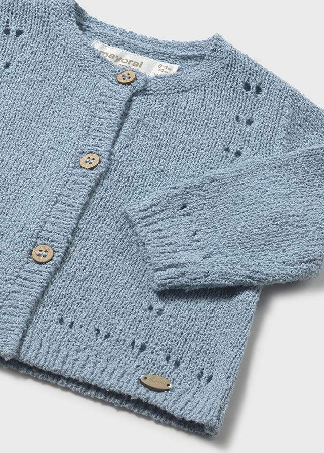 Giacchino lungo in maglia neonata Mayoral