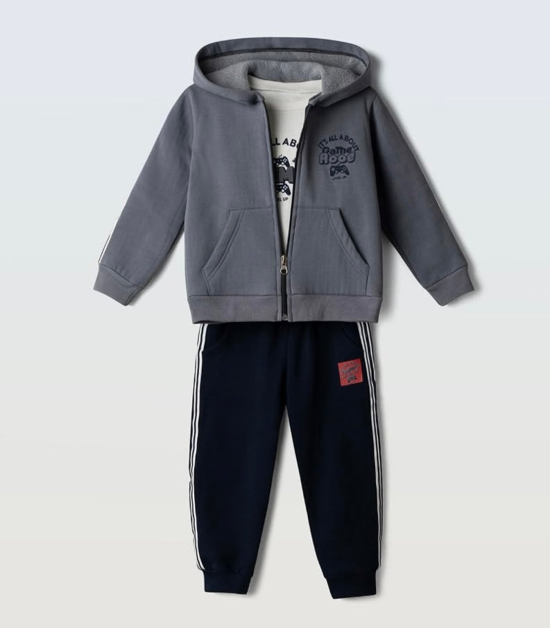 Tuta tre pezzi con cappuccio bambino Hashtag