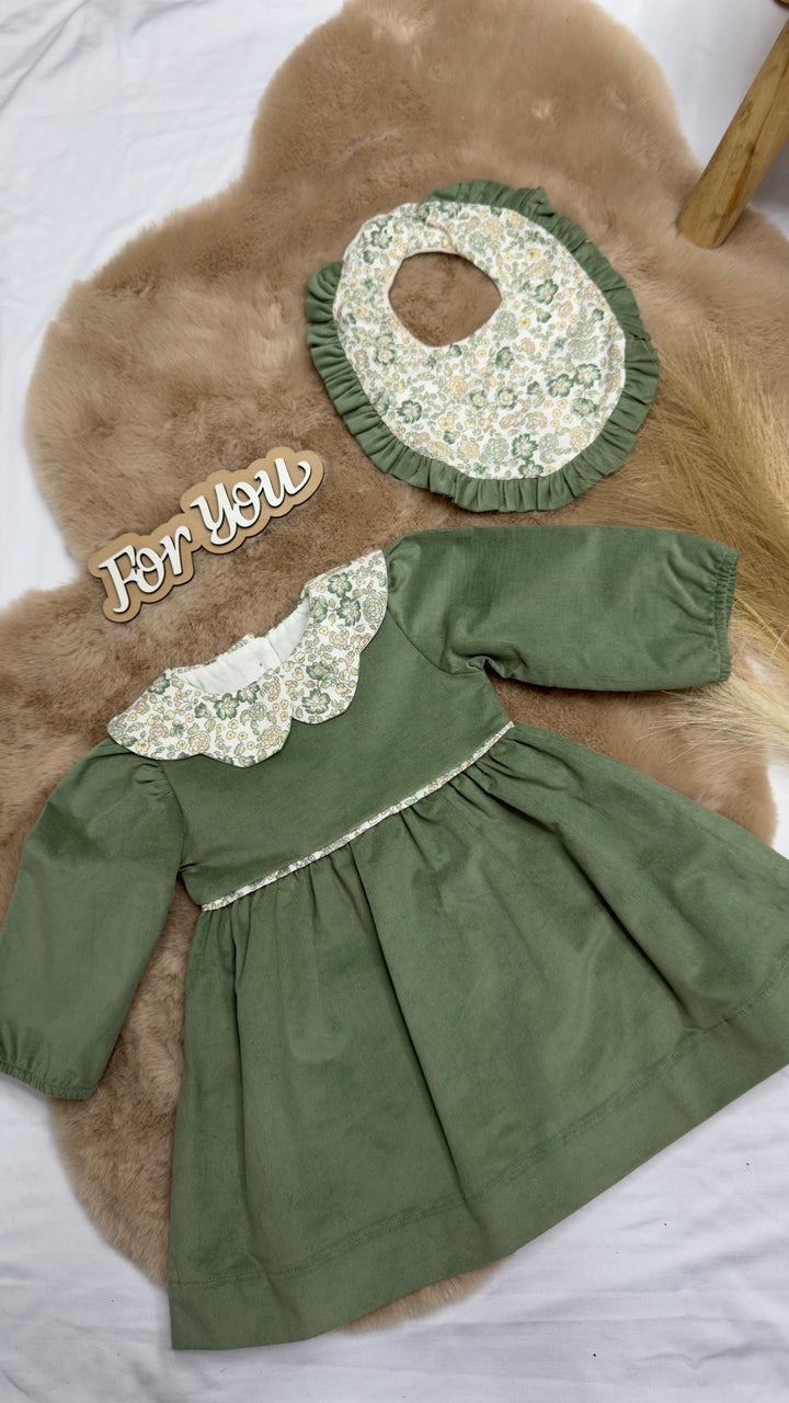 Vestito con colletto ricamato neonata Baby vip
