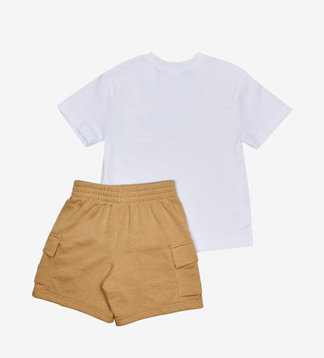 Completo maglietta a maniche corte con taschina e pantaloncino cargo bambino