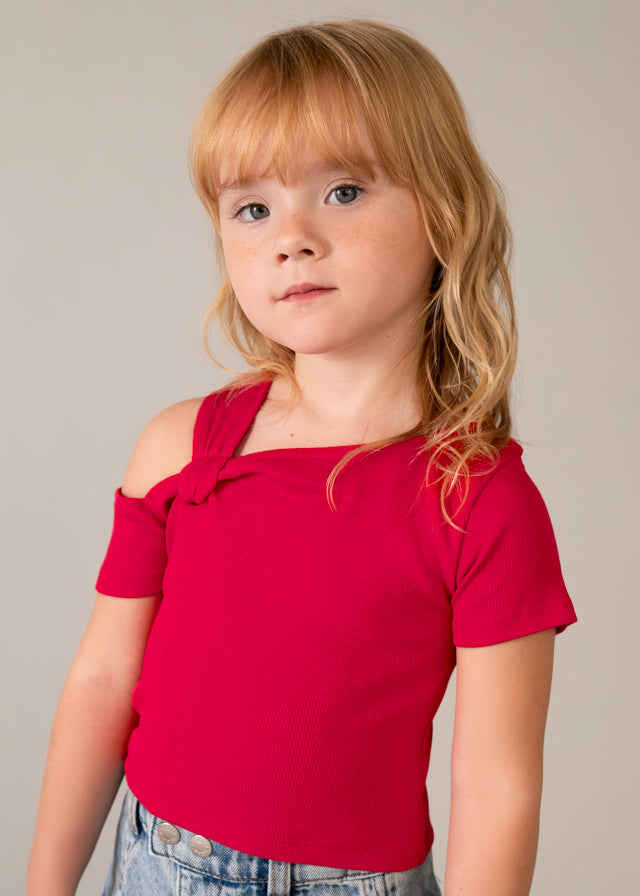 T-shirt asimmetrica bambina Mayoral