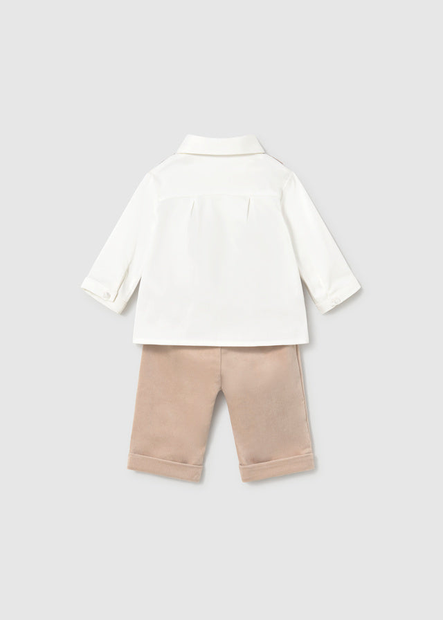 Completo elegante con papillon neonato Mayoral