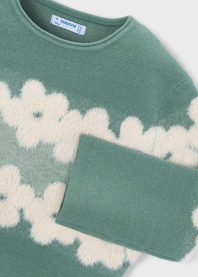 Maglione fiori bambina Mayoral