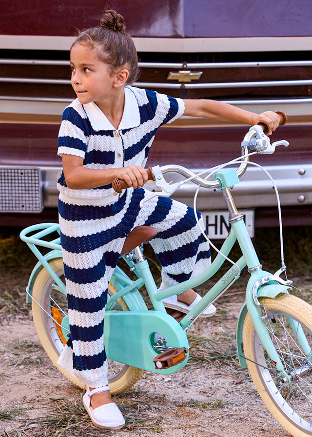 Completo crochet con pantalone lungo bambina Mayoral