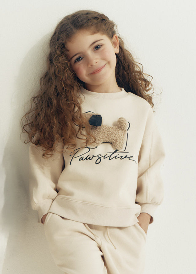Tuta con pantalone con applicazione bambina Mayoral