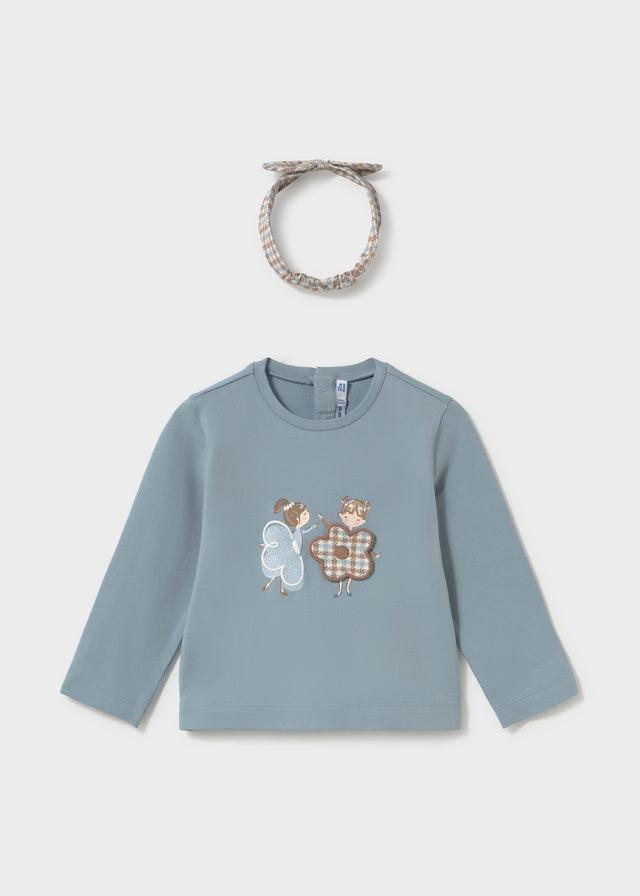 Maglietta manica lunga con cerchietto girl Mayoral