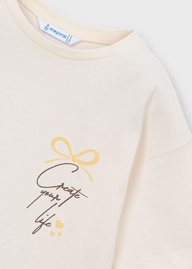 T-shirt con foulard bambina Mayoral