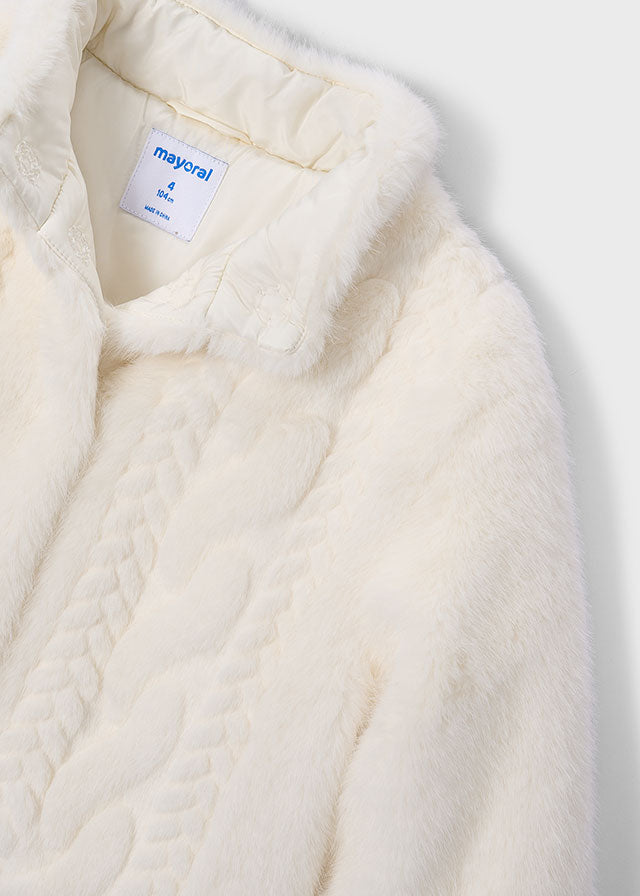 Cappotto in pelo per bambina Mayoral