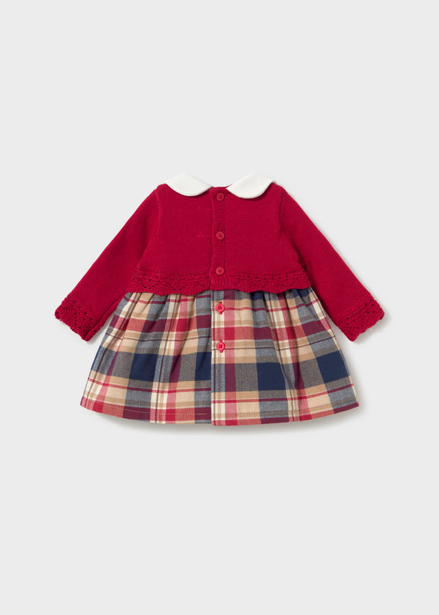 Vestito con corpetto in tricot neonata Mayoral