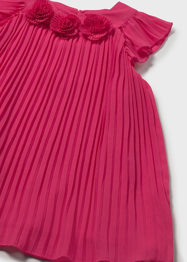 Vestito plissettato con rose baby girl  Mayoral