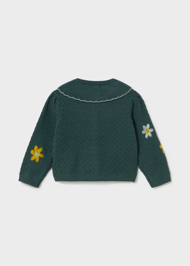 Cardigan fiori ricamati baby girl Mayoral