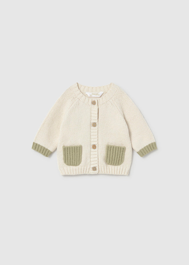 Completo tre pezzi in tricot neonato Mayoral
