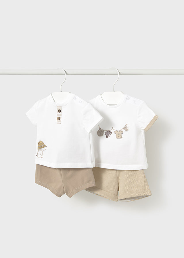 Completo maglietta e pantaloncino neonato Mayoral