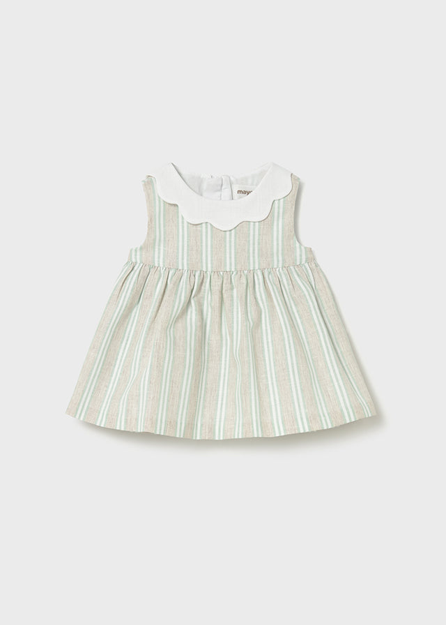 Vestito giro maniche a righe neonata Mayoral