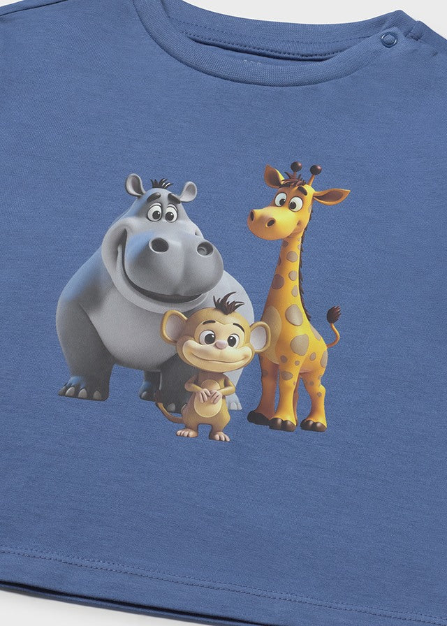 T-shirt con stampa animale baby boy Mayoral