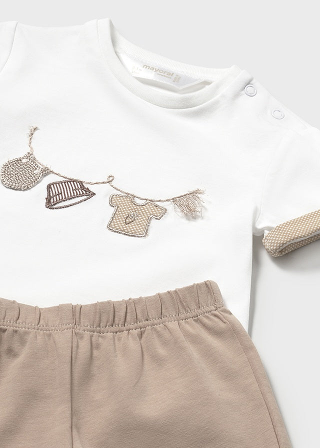 Completo maglietta e pantaloncino neonato Mayoral