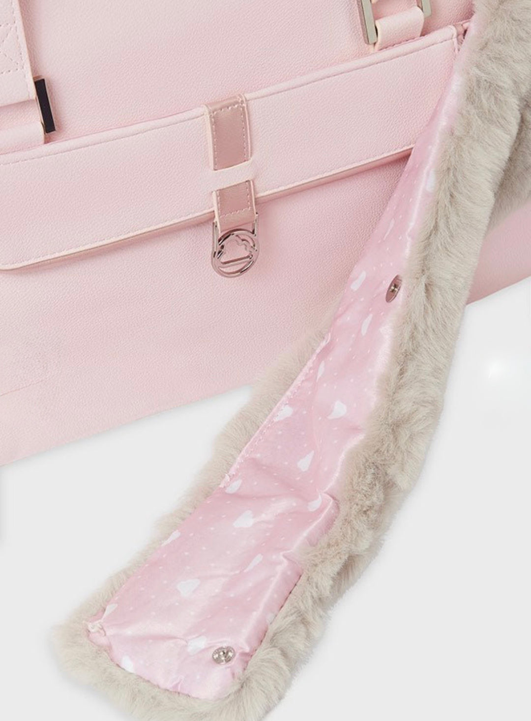 Borsone maternità con pelliccia rimovibile Mayoral