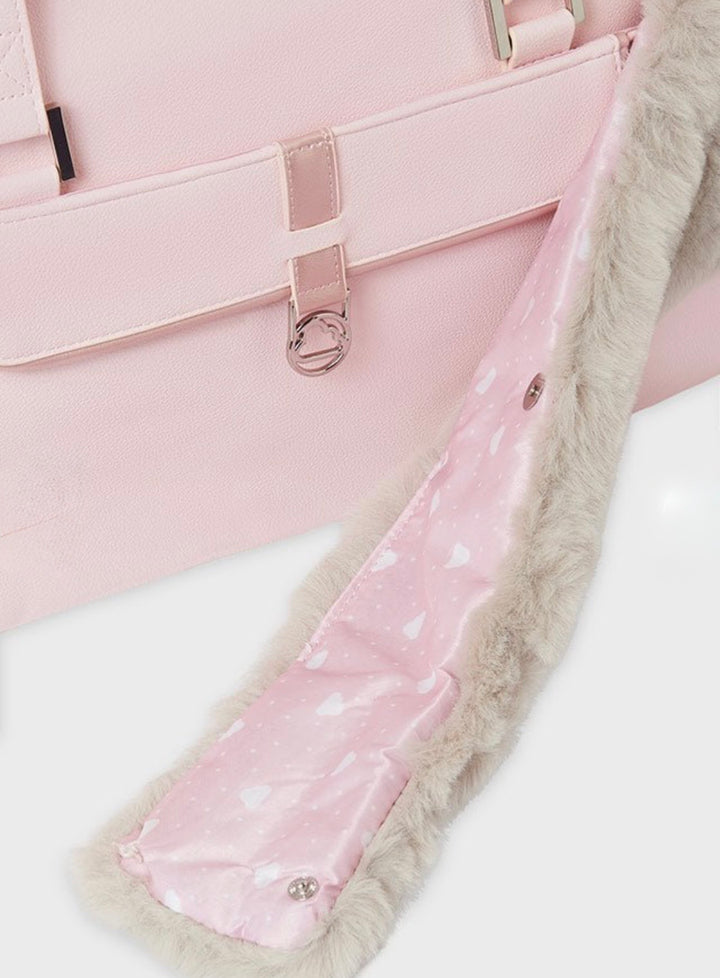 Borsone maternità con pelliccia rimovibile Mayoral