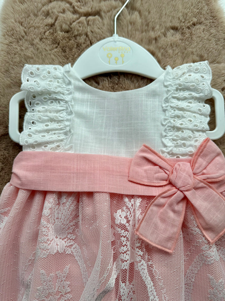 Vestito cerimoniale in macramè Valentina Bebès