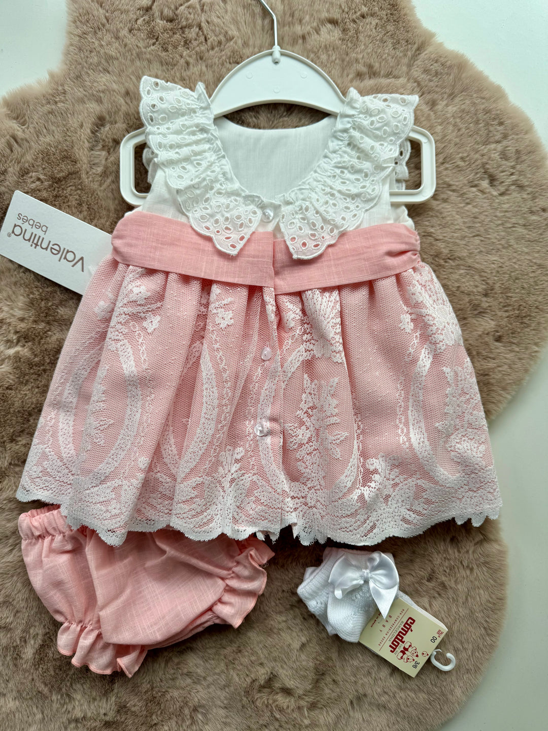 Vestito cerimoniale in macramè Valentina Bebès