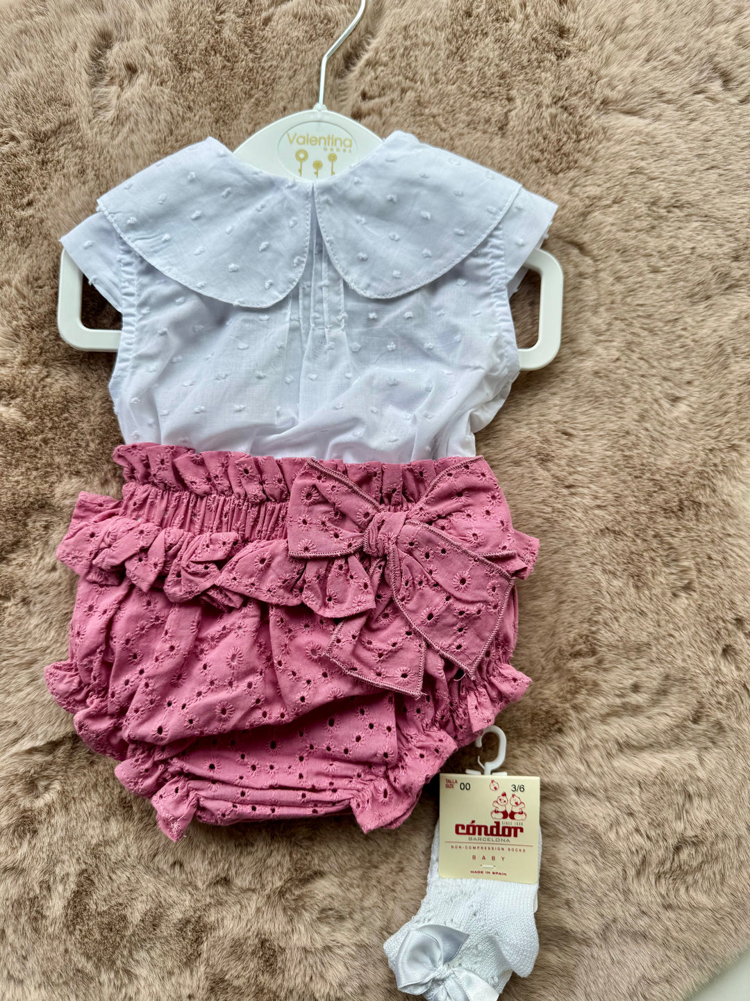 Completo con blusa e culotte Valentina Bebès