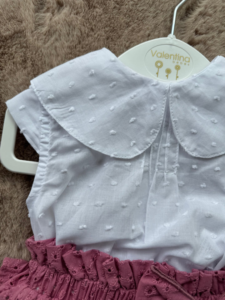 Completo con blusa e culotte Valentina Bebès