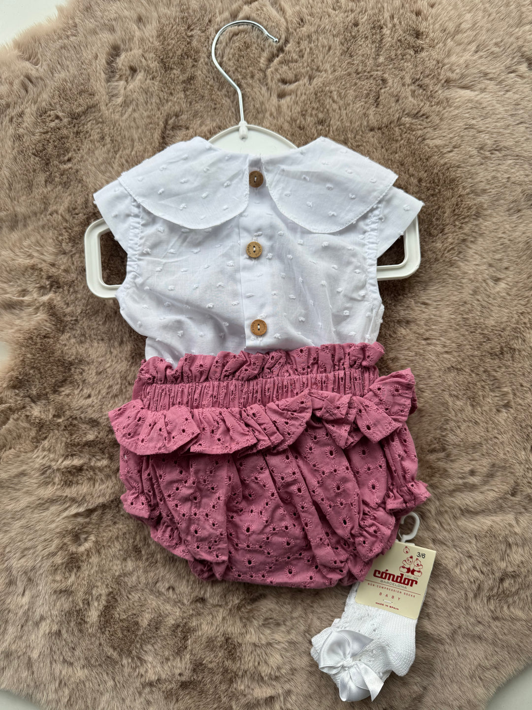 Completo con blusa e culotte Valentina Bebès