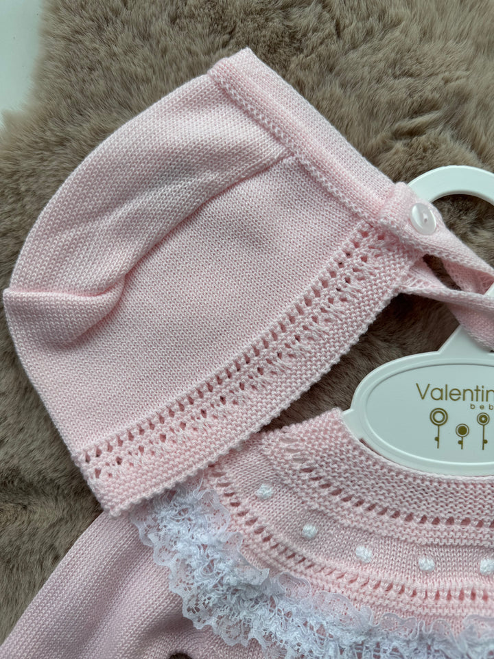Completo in filo con cappellino neonata Valentina Bebès