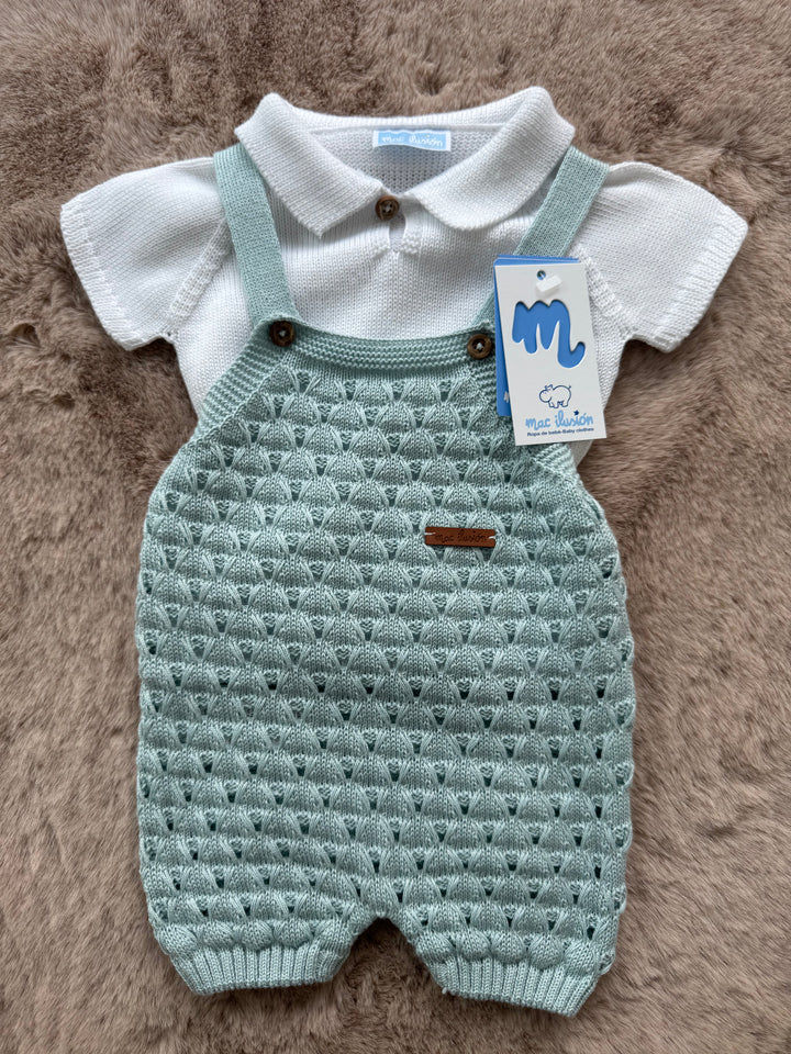 Completo con salopette neonato Mac Illusion