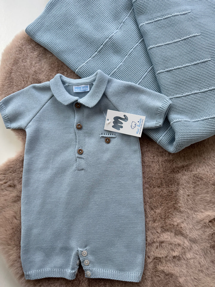 Polo a pagliaccetto in filo neonato Mac Illusion