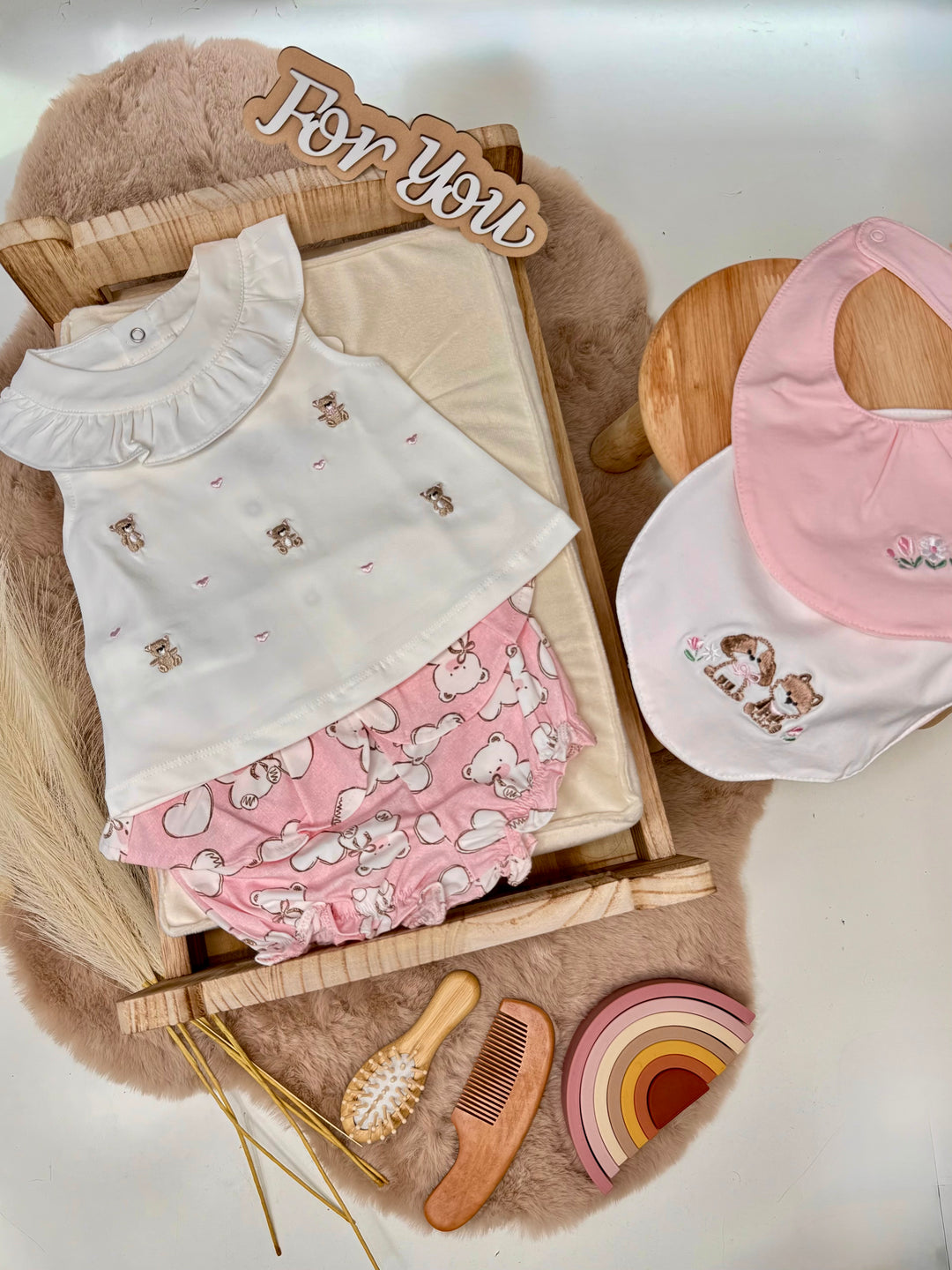 Completo 2 pezzi culotte neonata mayoral