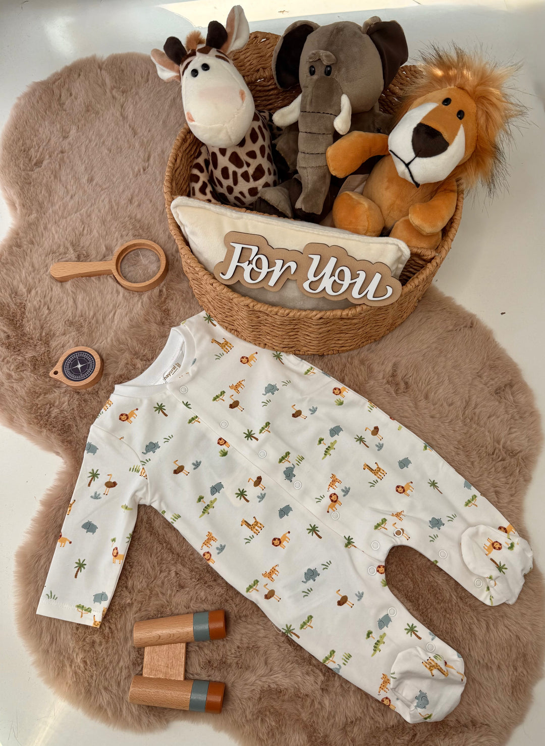Tutina lunga safari neonato Mayoral