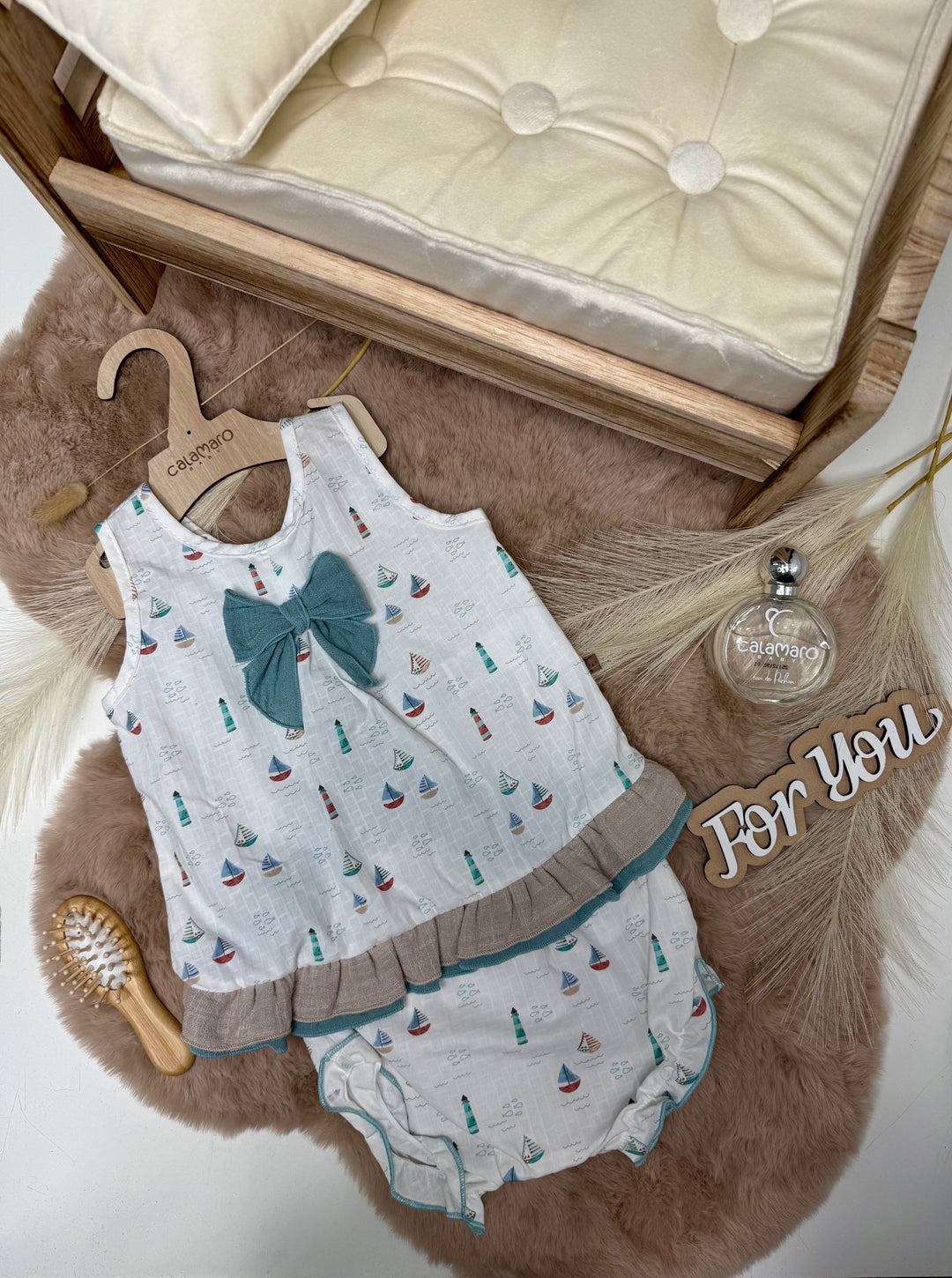 Completo con culotte baby femmina Calamaro