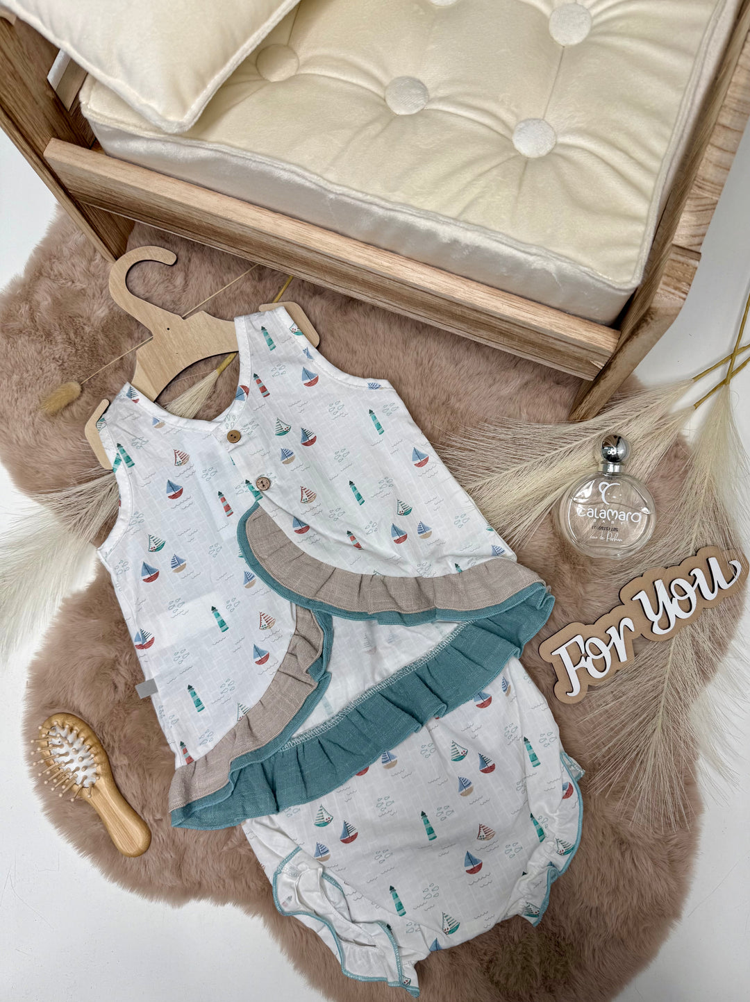 Completo con culotte baby femmina Calamaro
