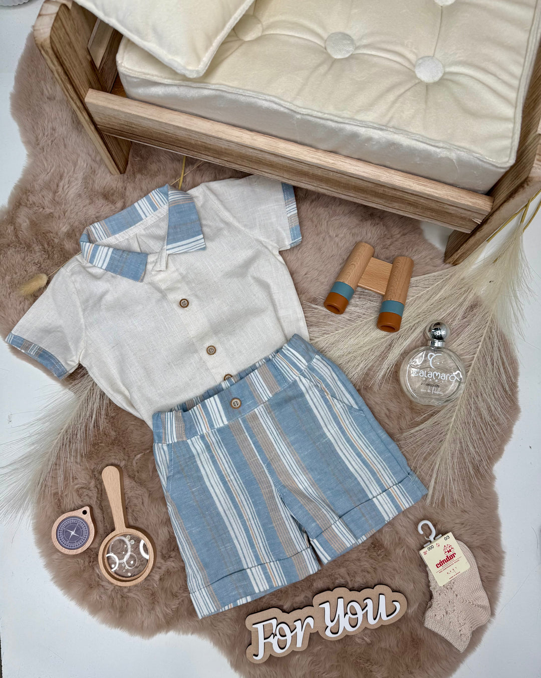 Completo con camicia neonato Baby vip